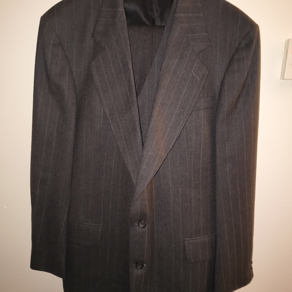 Oscar De La Renta 3 Piece Suit 44L 38W - Picture 13 of 15